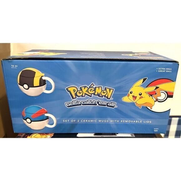 Pokémon XY Series Lg Pokémon Group Foil Print Coffee Mug Holds 20 Oz. New in Box - Picture 6 of 6